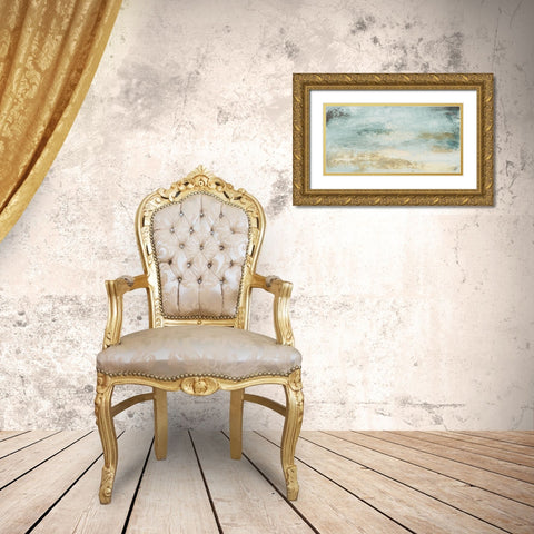 Open Glow Horizon II Gold Ornate Wood Framed Art Print with Double Matting by Marcon, Michael
