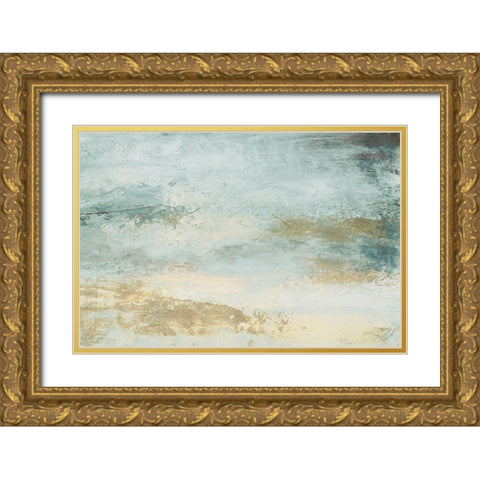 Open Glow Horizon II Gold Ornate Wood Framed Art Print with Double Matting by Marcon, Michael