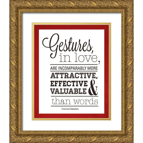 To Love I Gold Ornate Wood Framed Art Print with Double Matting by Marie, Addie