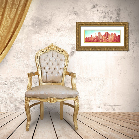 NY Love Gold Ornate Wood Framed Art Print with Double Matting by Bryant, Susan