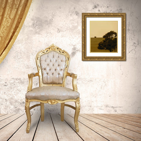 Elephant Pack III Gold Ornate Wood Framed Art Print with Double Matting by Bryant, Susan