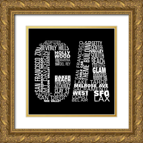 CA Type II Gold Ornate Wood Framed Art Print with Double Matting by SD Graphics Studio