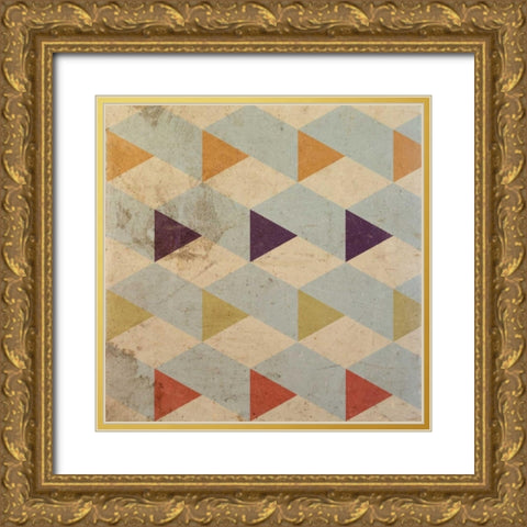 Dirty Deco I Gold Ornate Wood Framed Art Print with Double Matting by SD Graphics Studio