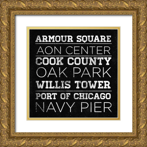 CHI Type I Gold Ornate Wood Framed Art Print with Double Matting by SD Graphics Studio