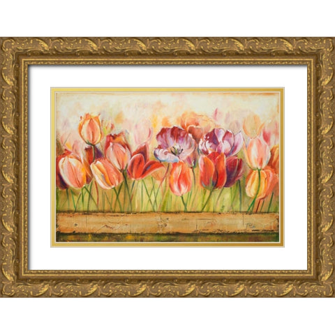 Spring Beauty Gold Ornate Wood Framed Art Print with Double Matting by Pinto, Patricia