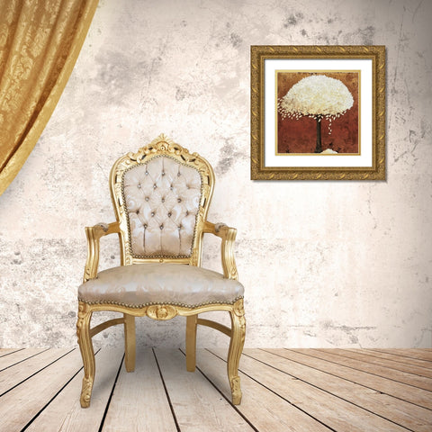 Narnia Gold Ornate Wood Framed Art Print with Double Matting by Josefina