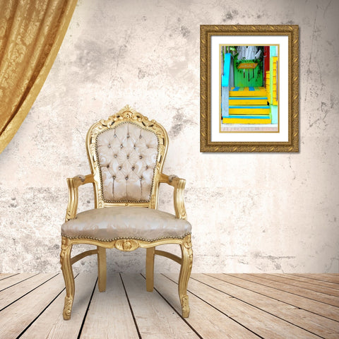 Cocktail House Gold Ornate Wood Framed Art Print with Double Matting by Peck, Gail