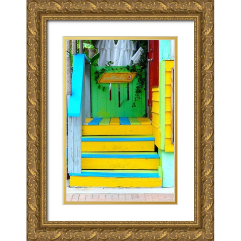 Cocktail House Gold Ornate Wood Framed Art Print with Double Matting by Peck, Gail