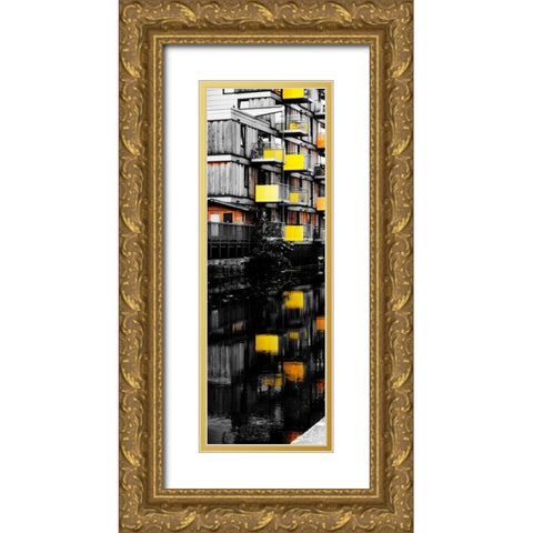 Reflecting Lofts I Gold Ornate Wood Framed Art Print with Double Matting by Peck, Gail