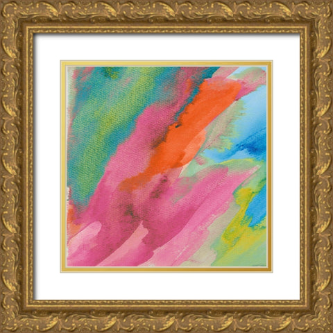 Summer Abounds I Gold Ornate Wood Framed Art Print with Double Matting by Loreth, Lanie