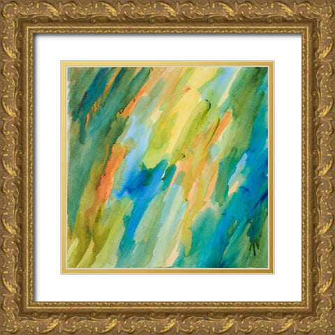 Autumn Abounds II Gold Ornate Wood Framed Art Print with Double Matting by Loreth, Lanie