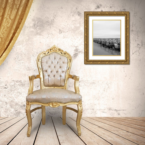 Looking Out II Gold Ornate Wood Framed Art Print with Double Matting by Rodriguez, Jairo