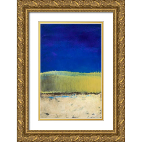 Blue Lagoon II Gold Ornate Wood Framed Art Print with Double Matting by Loreth, Lanie