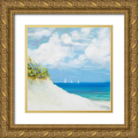 Seaside I Gold Ornate Wood Framed Art Print with Double Matting by Meneely, Dan