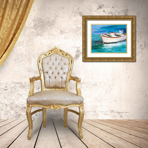 The Row Boat that Could Gold Ornate Wood Framed Art Print with Double Matting by Slivka, Jane