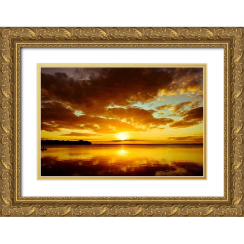 Faith Gold Ornate Wood Framed Art Print with Double Matting by Nawrocke, Bruce