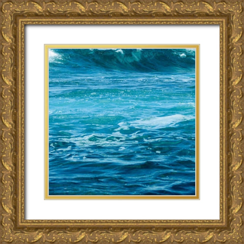 Ocean Water II Gold Ornate Wood Framed Art Print with Double Matting by Nawrocke, Bruce