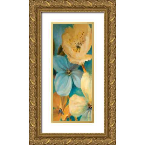 South Sea Lights Panel I Gold Ornate Wood Framed Art Print with Double Matting by Loreth, Lanie