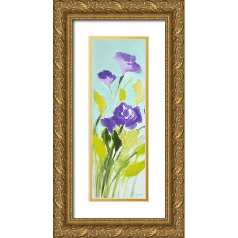 Violet Bella I Gold Ornate Wood Framed Art Print with Double Matting by Loreth, Lanie