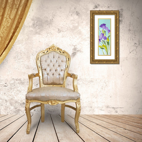 Violet Bella II Gold Ornate Wood Framed Art Print with Double Matting by Loreth, Lanie