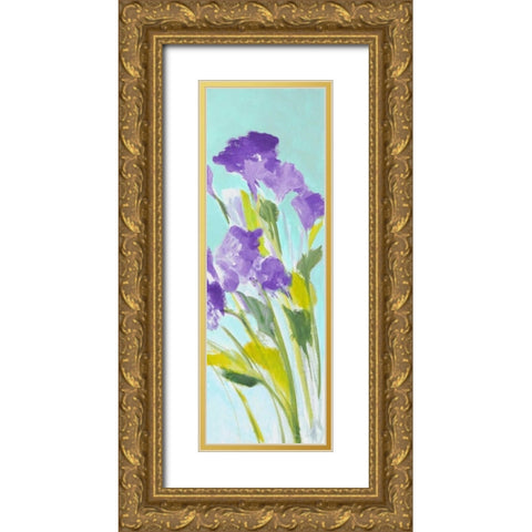 Violet Bella II Gold Ornate Wood Framed Art Print with Double Matting by Loreth, Lanie