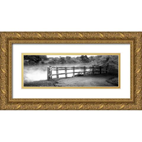 Lake Path Gold Ornate Wood Framed Art Print with Double Matting by Poynter, Kelly