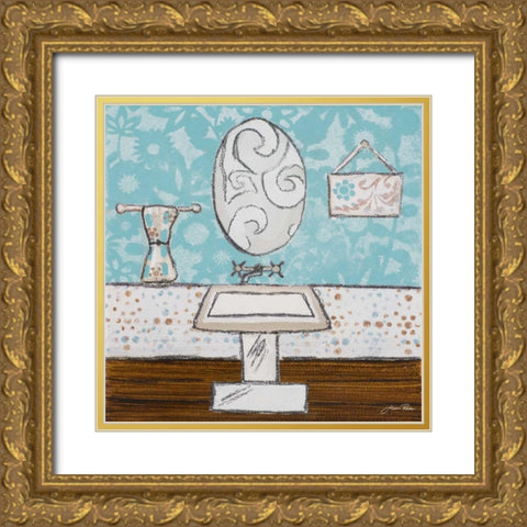 Yours and Mine II Gold Ornate Wood Framed Art Print with Double Matting by Ritter, Gina