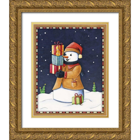 In the Spirit IV Gold Ornate Wood Framed Art Print with Double Matting by Josefina