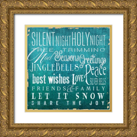 Holiday Type I Gold Ornate Wood Framed Art Print with Double Matting by Medley, Elizabeth