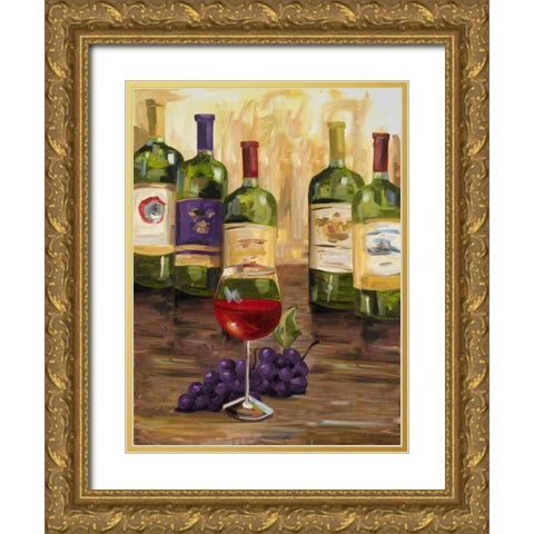 Chianti II Gold Ornate Wood Framed Art Print with Double Matting by French-Roussia, Heather A.