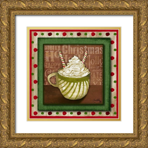 Taste of Christmas III Gold Ornate Wood Framed Art Print with Double Matting by Medley, Elizabeth