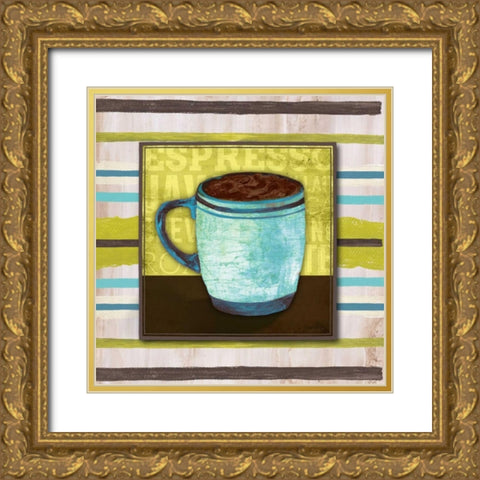 Morning Brew I Gold Ornate Wood Framed Art Print with Double Matting by Medley, Elizabeth