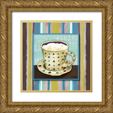 Morning Brew IV Gold Ornate Wood Framed Art Print with Double Matting by Medley, Elizabeth