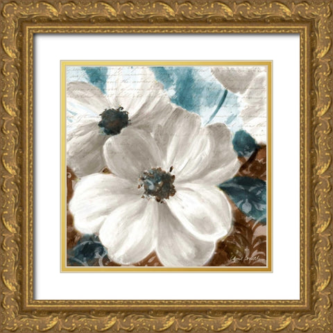 Walk With Beauty Blue II Gold Ornate Wood Framed Art Print with Double Matting by Loreth, Lanie