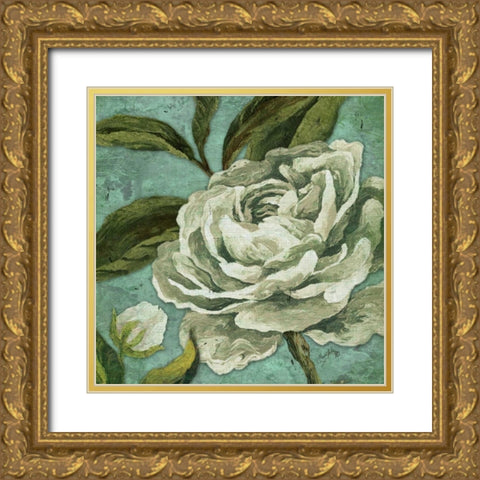 Late Bloomers I Gold Ornate Wood Framed Art Print with Double Matting by Medley, Elizabeth