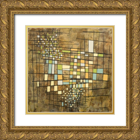 Fractal II Gold Ornate Wood Framed Art Print with Double Matting by Marcon, Michael