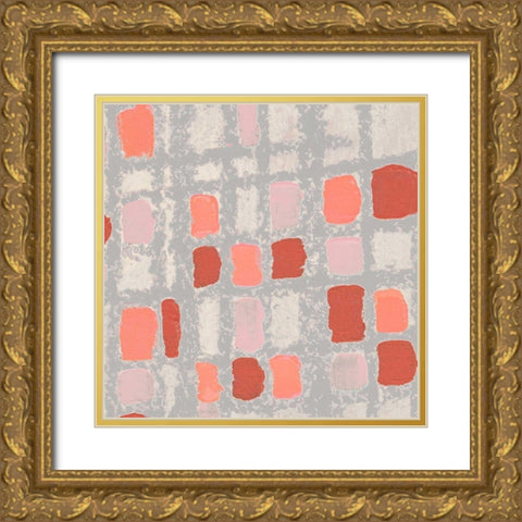 Coral Fractal I Gold Ornate Wood Framed Art Print with Double Matting by Marcon, Michael