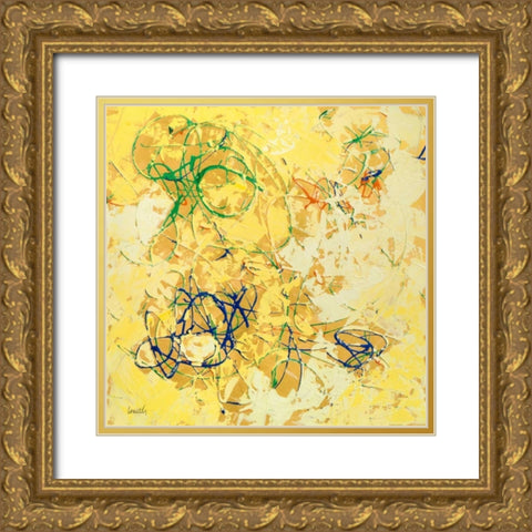 Space in Motion II Gold Ornate Wood Framed Art Print with Double Matting by Loreth, Lanie