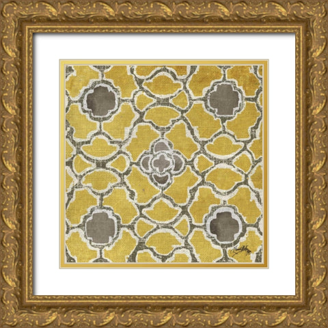 Gold Modele I Gold Ornate Wood Framed Art Print with Double Matting by Medley, Elizabeth