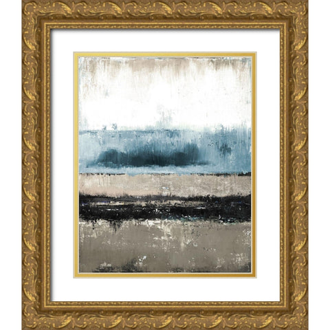 Dark Rain Gold Ornate Wood Framed Art Print with Double Matting by Pinto, Patricia