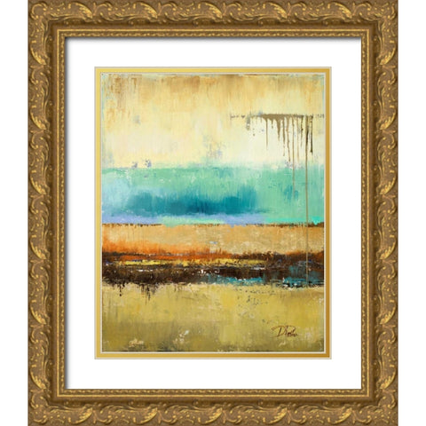 Rain II Gold Ornate Wood Framed Art Print with Double Matting by Pinto, Patricia