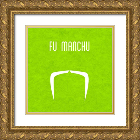 Fu Manchu Gold Ornate Wood Framed Art Print with Double Matting by Studio, Sd Graphics
