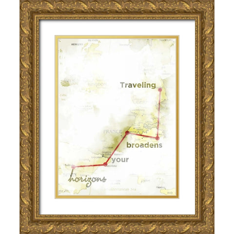 Broaden Horizons Gold Ornate Wood Framed Art Print with Double Matting by Studio, Sd Graphics