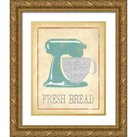 Fresh Bread Gold Ornate Wood Framed Art Print with Double Matting by Studio, Sd Graphics