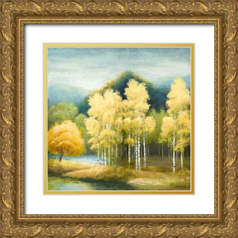Birchwood Gold Ornate Wood Framed Art Print with Double Matting by Marcon, Michael