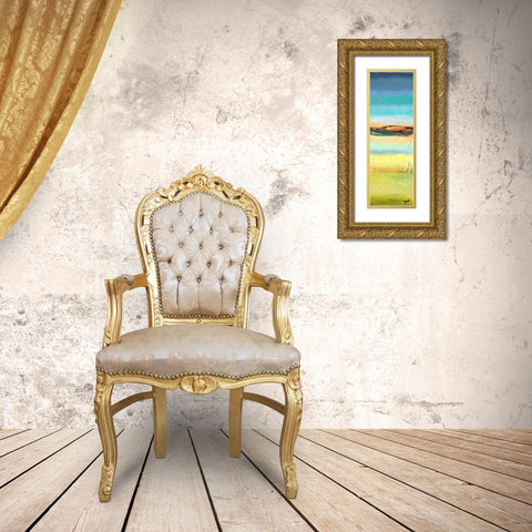 Twilight Panel I Gold Ornate Wood Framed Art Print with Double Matting by Pinto, Patricia