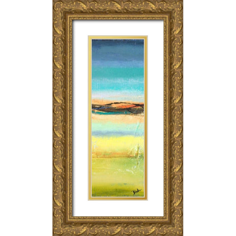 Twilight Panel I Gold Ornate Wood Framed Art Print with Double Matting by Pinto, Patricia