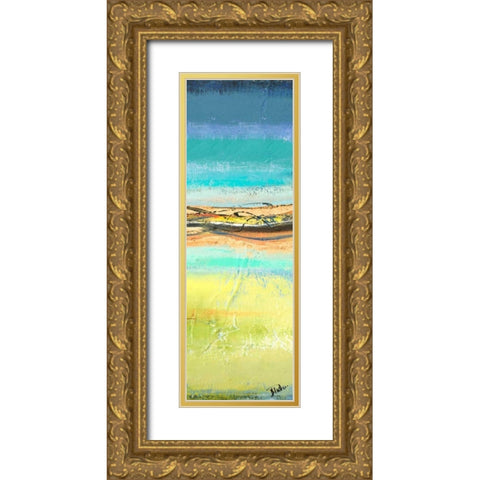 Twilight Panel II Gold Ornate Wood Framed Art Print with Double Matting by Pinto, Patricia