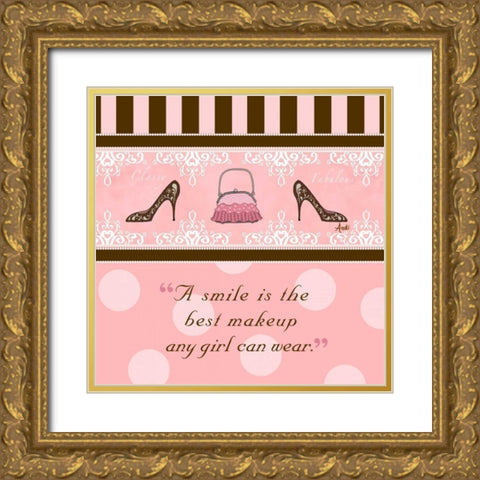 Classy and Fabulous II Gold Ornate Wood Framed Art Print with Double Matting by Metz, Andi