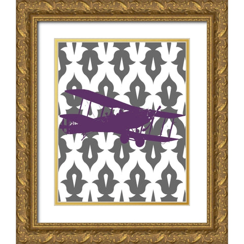 Flight Patterns I Gold Ornate Wood Framed Art Print with Double Matting by Marcon, Michael